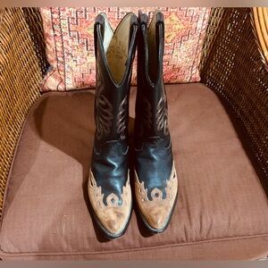 Black and Tan Durango Western Cowboy Boots